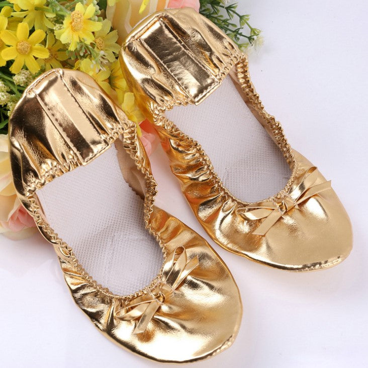 Belly Shoes in Golden Color