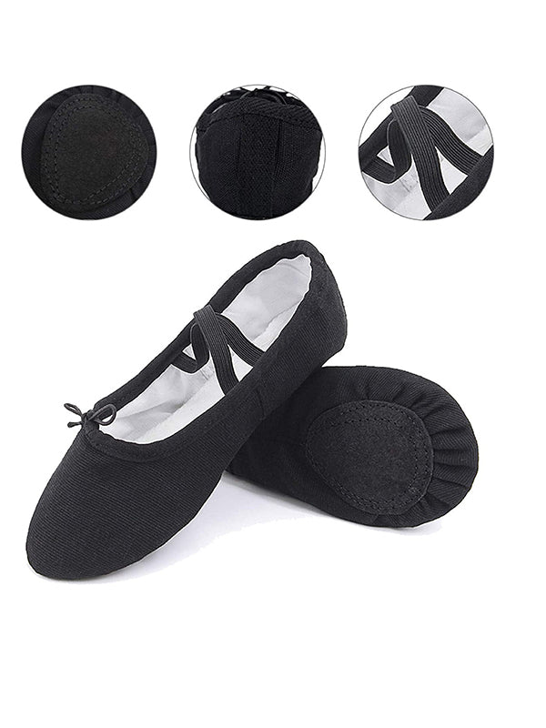 Black Ballet Canvas Shoes