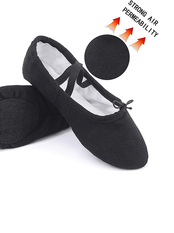 Black Ballet Leather Shoes