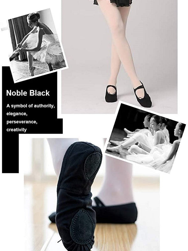 Black Ballet Pointe Shoes