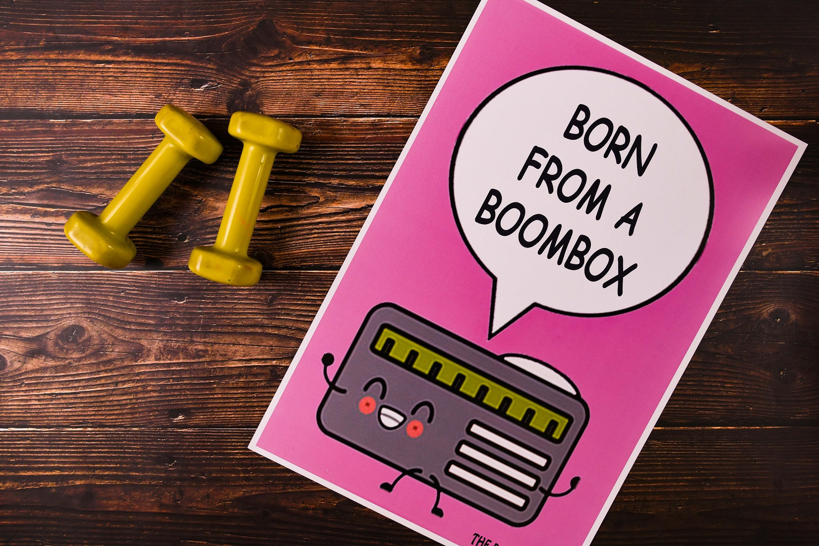 Born From a Boombox Print Poster