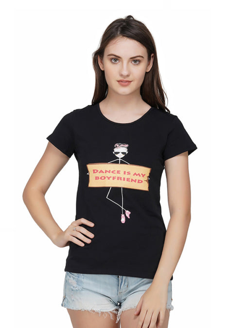 Human Dancer Print Women T-Shirt