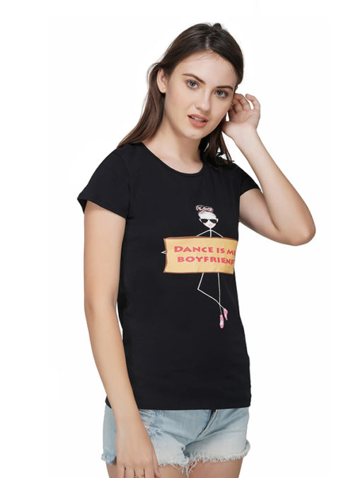 Black Dance is my Boyfriend Women T-Shirt