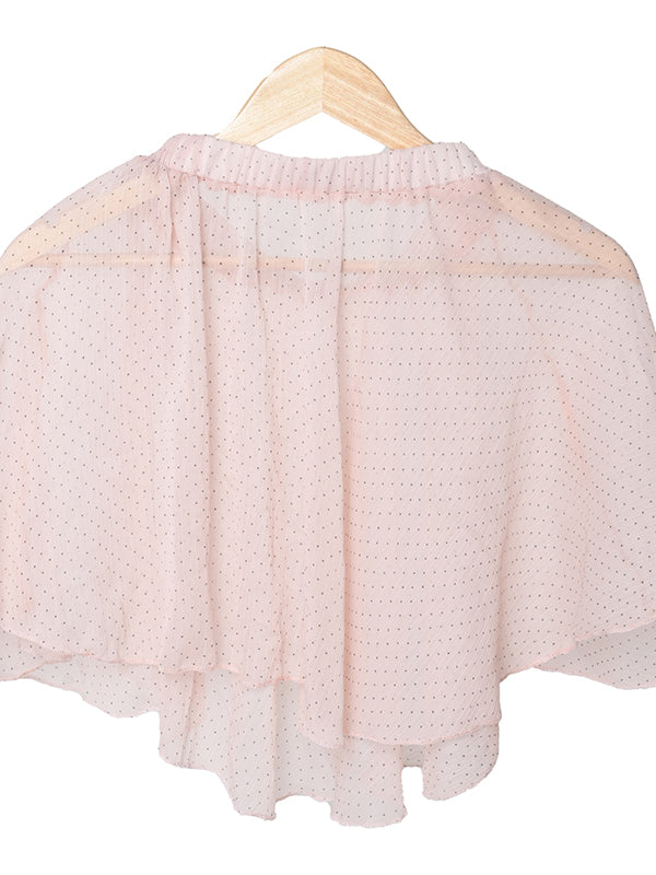 Light Pink Dot Mini Skirt For Ballet Dance