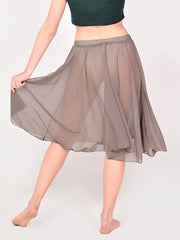 Coffee Knee Length Skirt Dance Costume