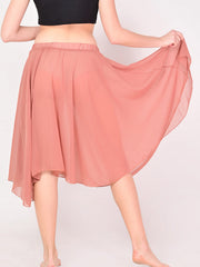 Terracotta Knee Length Skirt Dance Costume