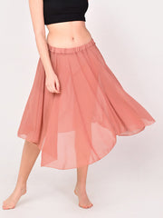 Terracotta Midi Skirt For Women