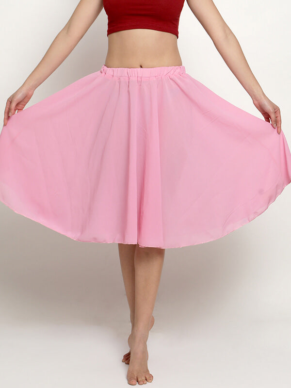 Pink Midi Skirt For Women