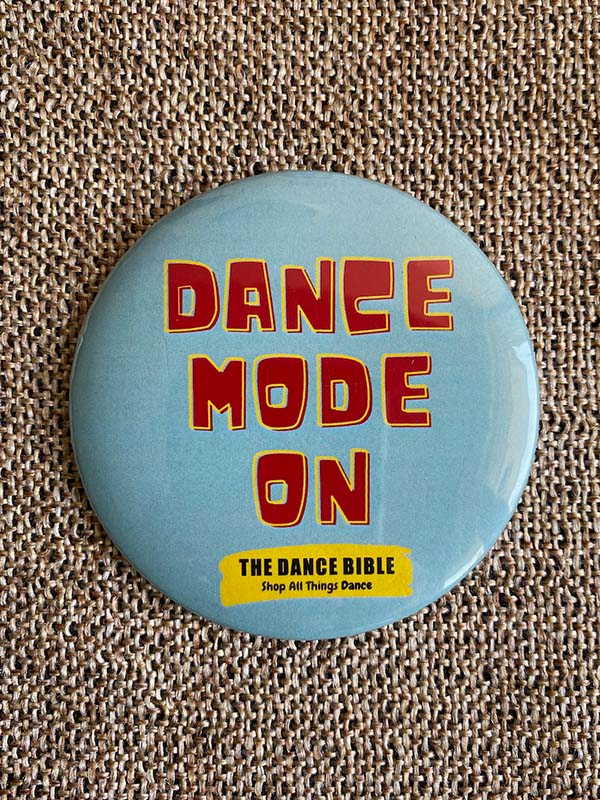 Sky Blue Dance Mode On Print Metal Pin Badge