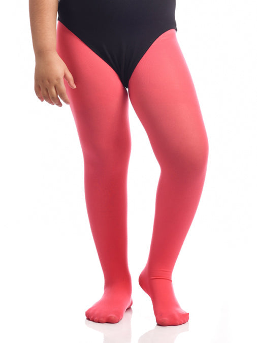Watermelon Red Footed Ballet Tights