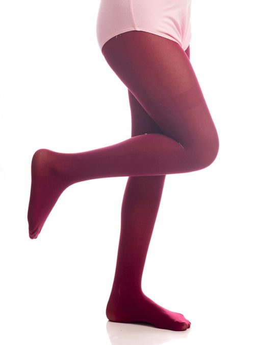 Wine Red Ballet Tights