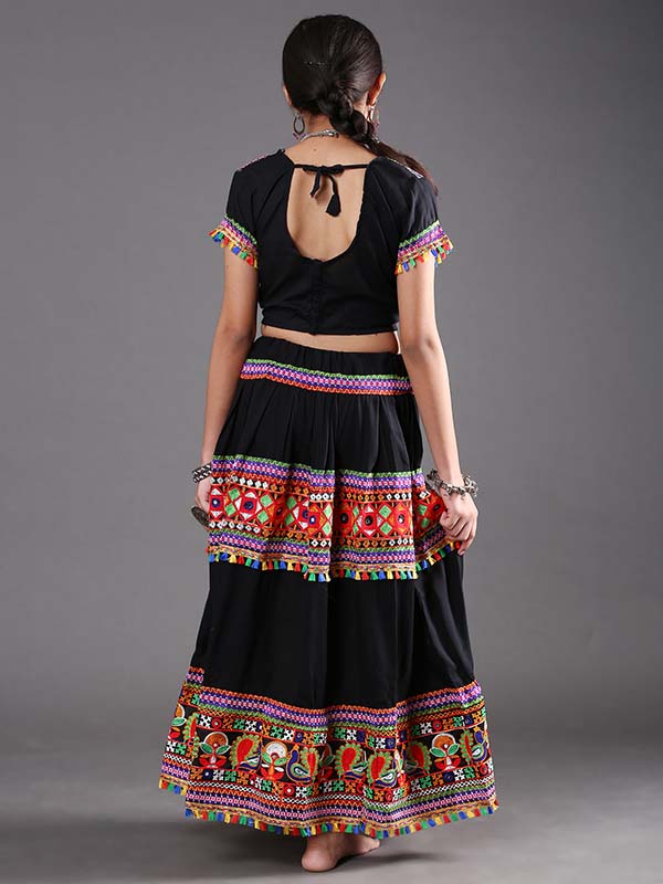 Black Gujarati Garba Dress