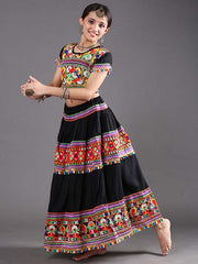 Black Traditional Gujarati Dance Costume
