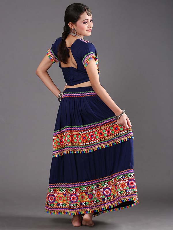 Blue Gujarati Garba Dress
