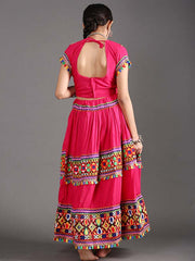 Pink Gujarati Garba Dress