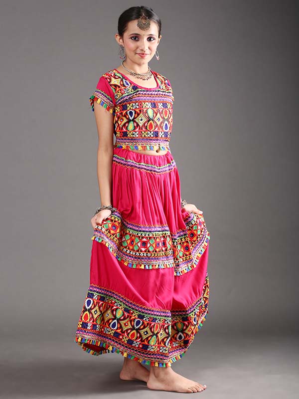 Pink Dandiya Dress