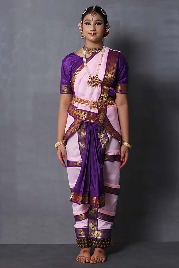 Buy Pink Purple Bharatanatym Dance Dress For Kids Online | The Dance Bible Buy Pink Purple Bharatanatym Dance Dress For Kids Online | The Dance Bible