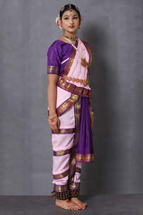 Pink and Purple Bharatanatyam Arangetram