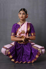 Pink and Purple Bharatanatyam Mudras