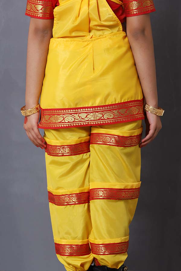 yellow and red dress Buy Red Yellow Bharatanatym Dance Dress For Kids Online