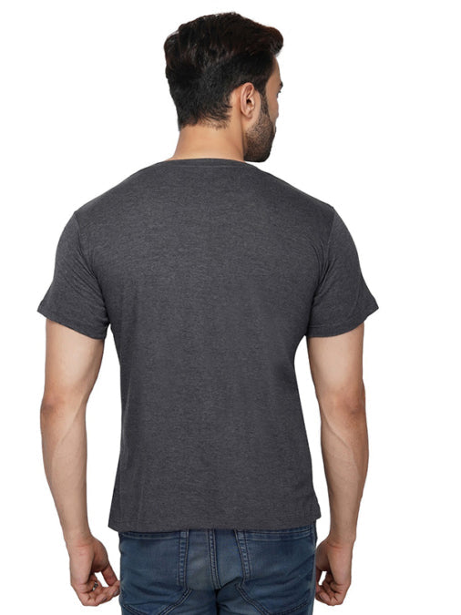 Grey Human Dancer Print Men T-Shirt