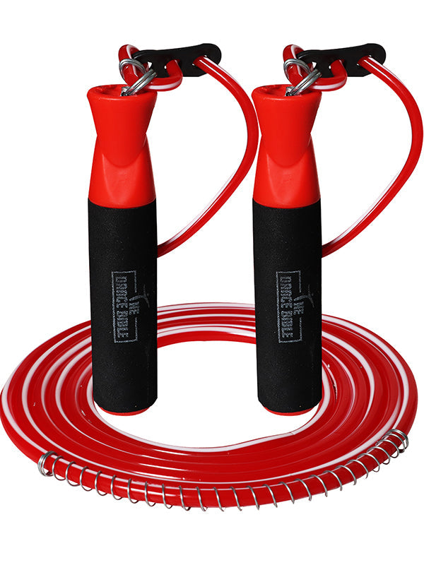 Red Adjustable Jumping Skipping Rope for Gym