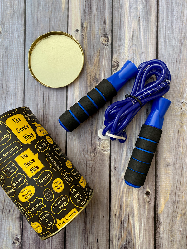 Blue Double Foam (DF) Skipping Rope for Gym