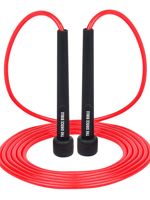Red Adjustable PVC Thin Skipping Jump Ropes