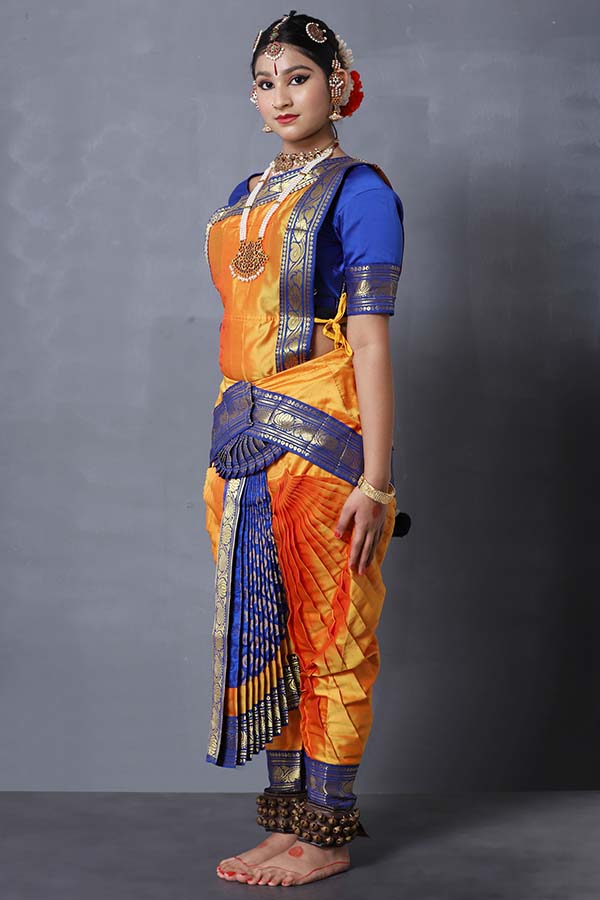 blue bharatanatyam dress Buy Blue Yellow Bharatanatym Dance Costumes For Kids Online