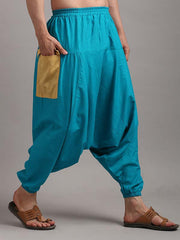 Blue with Yellow Patch Afghani Pants