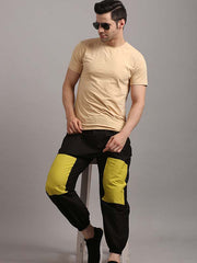Hip Hop Pants in Black - Yellow Color
