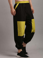Black - Yellow Relaxed Fit Pjyamas