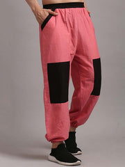 Peach - Black Relaxed Fit Pjyamas