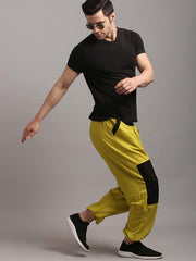 Yellow - Black Jogger Pants