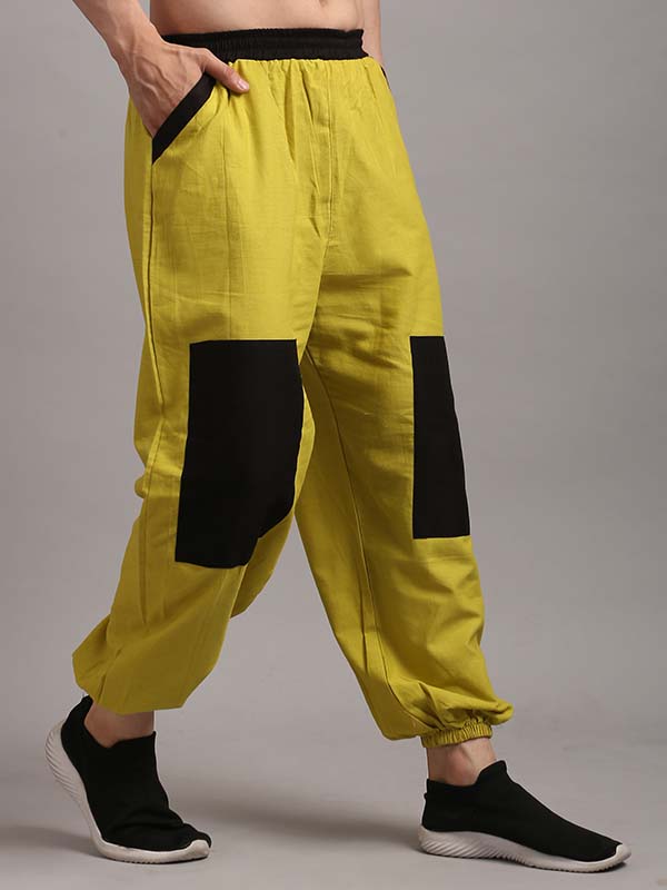 Yellow - Black Relaxed Fit Pjyamas