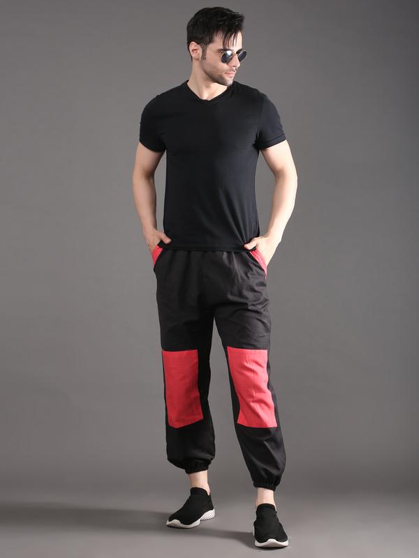 Black - Red Jogger Pants