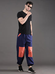 Blue - Carrot Track Pants For Men