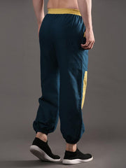 Peacock Blue - Yellow Relaxed Fit Pjyamas