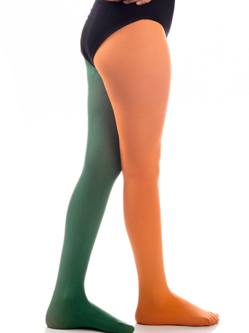 Green-Orange Ballet Tights