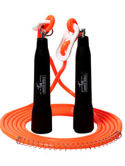 Orange Adjustable Skipping Rope for Men