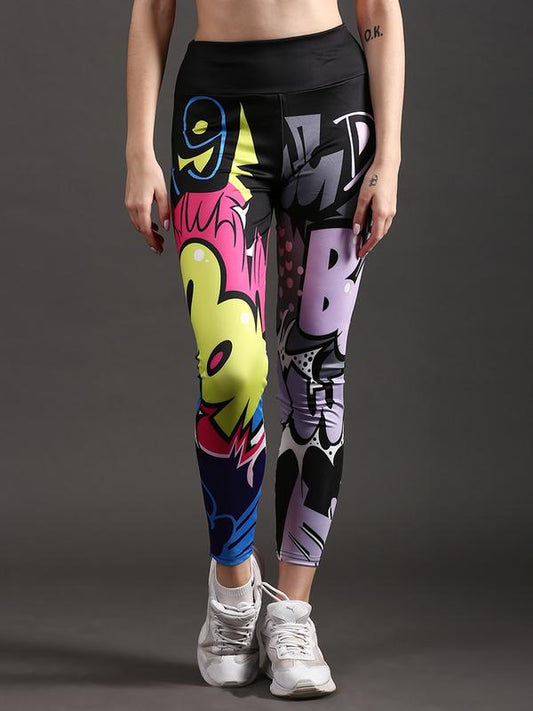Buy Women Printed High Waist Leggings Emma The Dance Bible