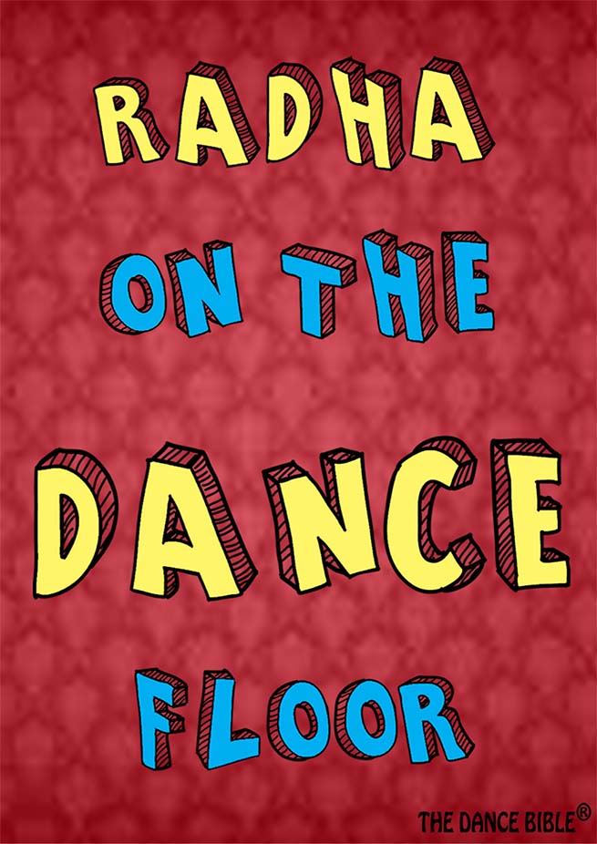 Radha on the Dance Floor Printed Poster