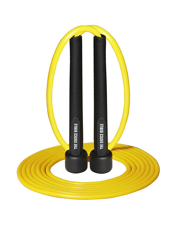 Yellow Adjustable PVC Thin Skipping Jump Ropes