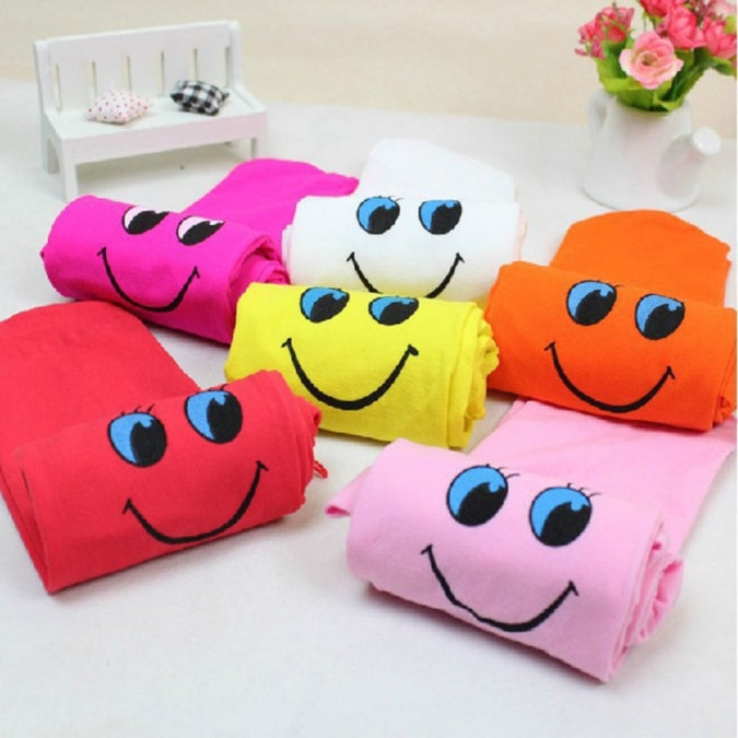 Bright Pink Smiley Face Stockings