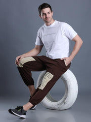 Brown - Beige Track Pants For Men