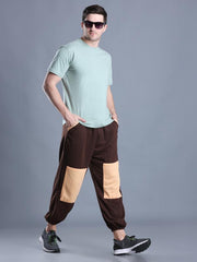 Brown - Peach Jogger Pants