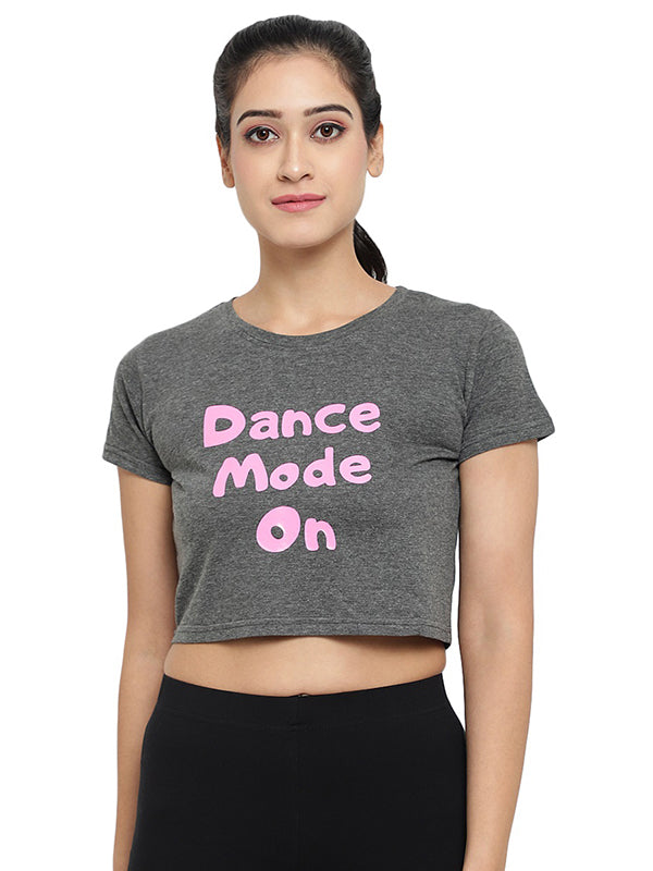 Dance Mode On Women Crop Top