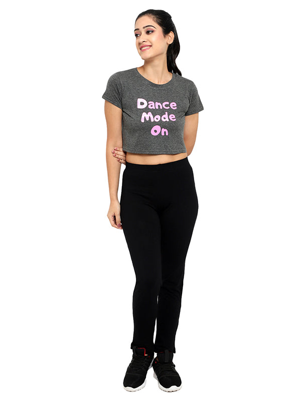 Dance Mode On Yoga Crop Top
