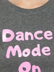 Dance Mode On Short Sleeve Crop Top