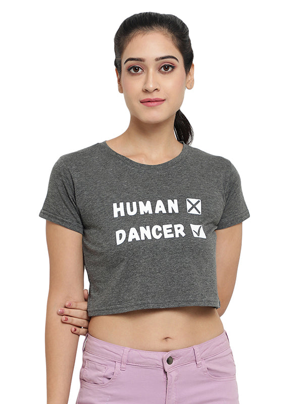 Human Dancer Women Crop Top